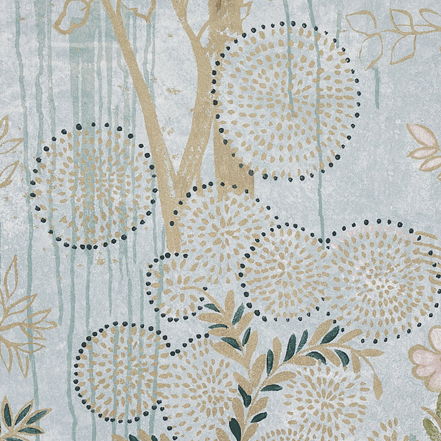 Bisou Panel Set Mineral by Colette Cosentino Botanical Wall Mural – Schumacher 5010930