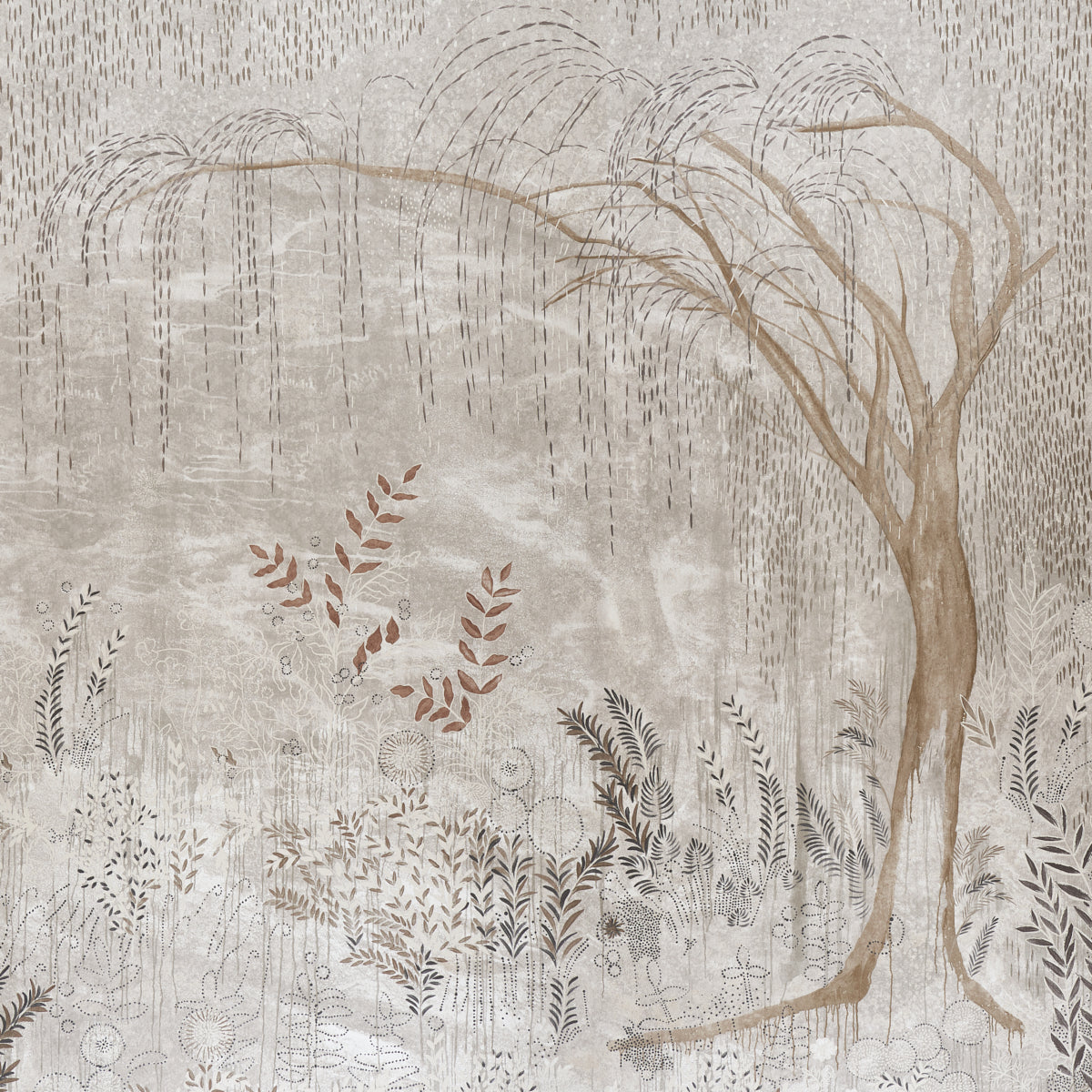 BISOU PANEL SET Tin by Colette Cosentino Mural Wallpaper – Schumacher 5010931