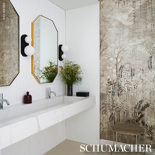 BISOU PANEL SET Tin by Colette Cosentino Mural Wallpaper – Schumacher 5010931