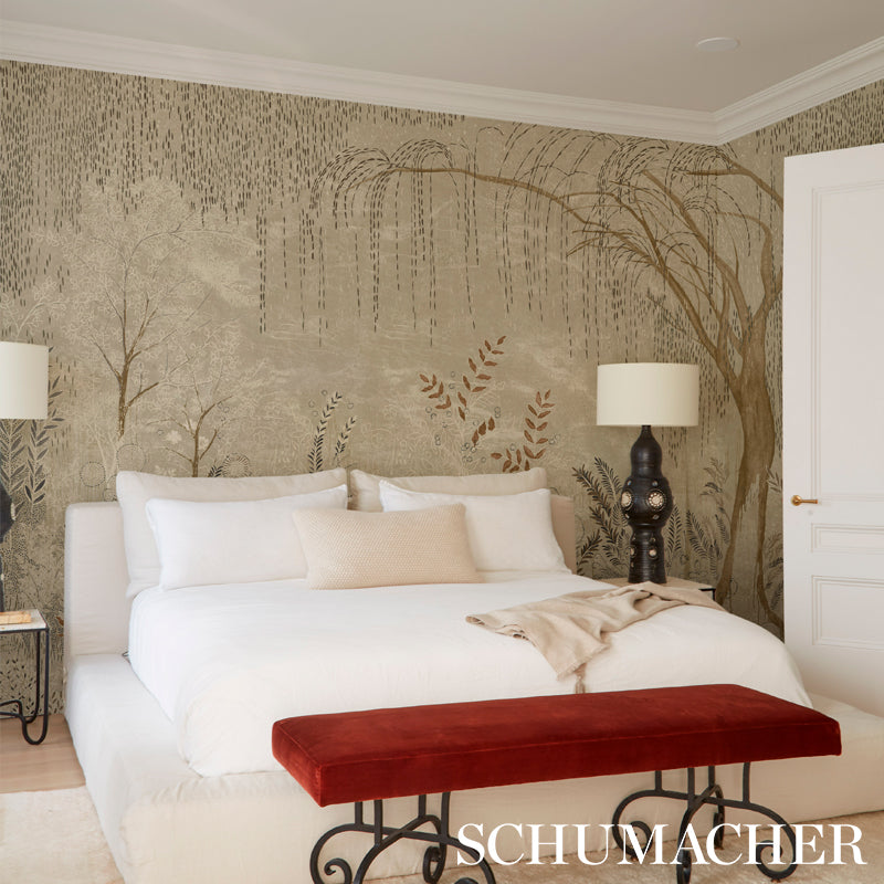 BISOU PANEL SET Tin by Colette Cosentino Mural Wallpaper – Schumacher 5010931