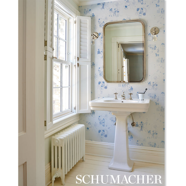 Toile de Femmes Poppy by Peg Norriss Artistic Toile Wallpaper – Schumacher 5011082