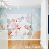 STEPS PANEL SET Sky & Saddle by Peg Norriss Abstract Geometric Wall Mural Wallpaper – Schumacher 5011100