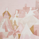 STEPS PANEL SET Rose & Camel by Peg Norriss Abstract Wall Mural – Schumacher 5011101