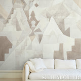 STEPS PANEL SET Argil and Stone by Peg Norriss Abstract Wall Mural – Schumacher 5011102