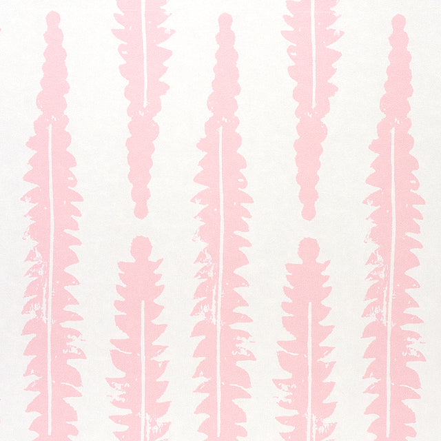 Fern Pink by Molly Mahon Graphic Botanical Wallpaper – Schumacher 5011110