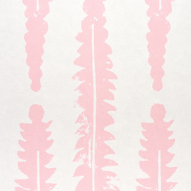 Fern Pink by Molly Mahon Graphic Botanical Wallpaper – Schumacher 5011110