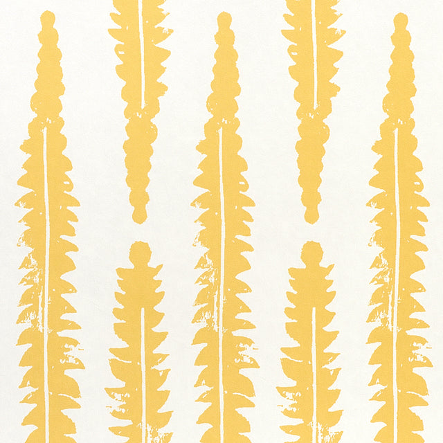 FERN Mustard by Molly Mahon Graphic Botanical Wallpaper – Schumacher 5011112