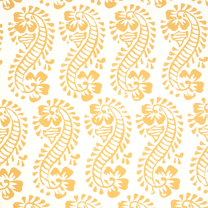 LANI Gold Paisley Botanical Wallpaper by Schumacher – Molly Mahon Collection 5011121