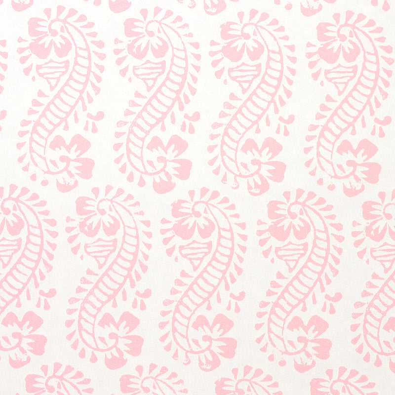 LANI Pink Paisley Botanical Wallpaper by Molly Mahon – Schumacher 5011122