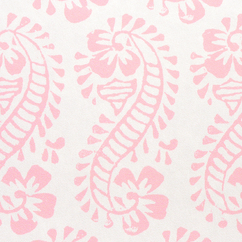 LANI Pink Paisley Botanical Wallpaper by Molly Mahon – Schumacher 5011122