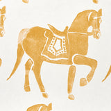 Marwari Horse Mustard by Molly Mahon Whimsical Rajasthani Horse Wallpaper – Schumacher 5011131