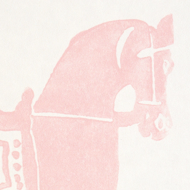 Marwari Horse Pink by Molly Mahon Whimsical Horse Wallpaper – Schumacher 5011132