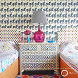 Marwari Horse Pink by Molly Mahon Whimsical Horse Wallpaper – Schumacher 5011132