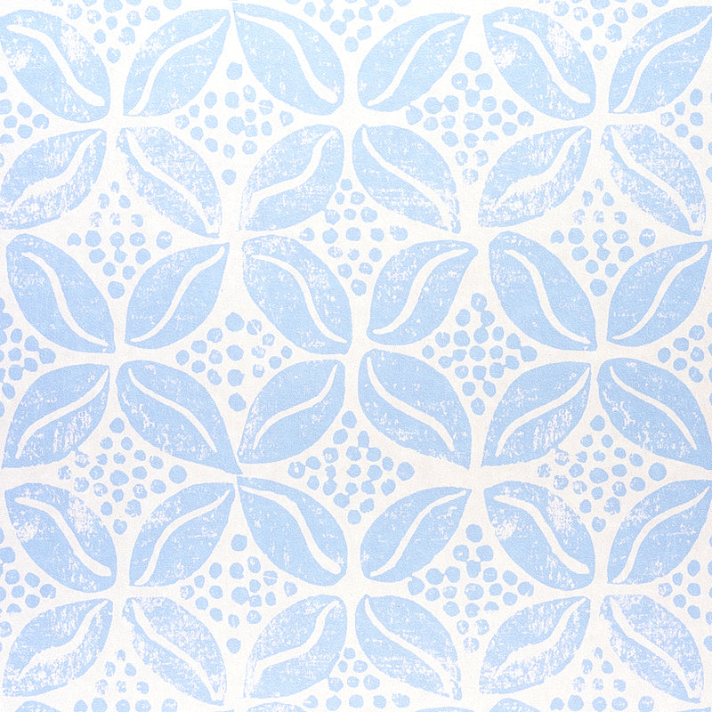 COFFEE BEAN Sky by Molly Mahon Playful Hand Block Print Wallpaper – Schumacher 5011141