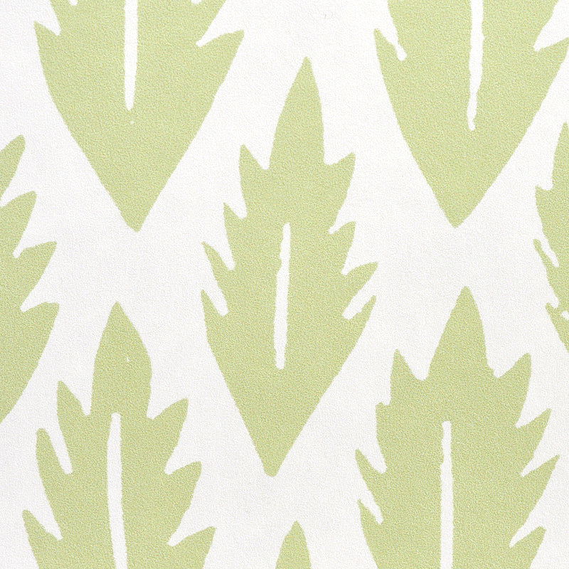 Leaf Grass Green by Molly Mahon Modern Botanical Wallpaper – Schumacher 5011150