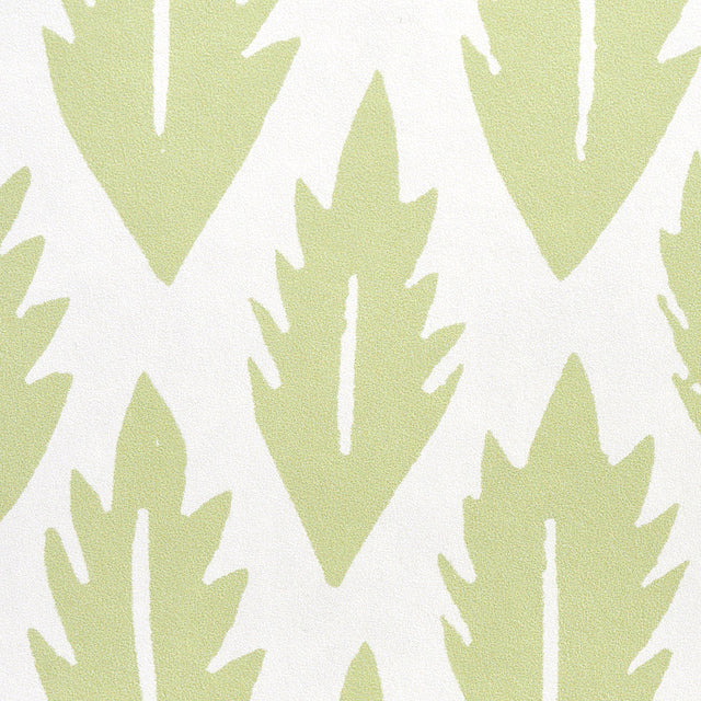 Leaf Grass Green by Molly Mahon Modern Botanical Wallpaper – Schumacher 5011150