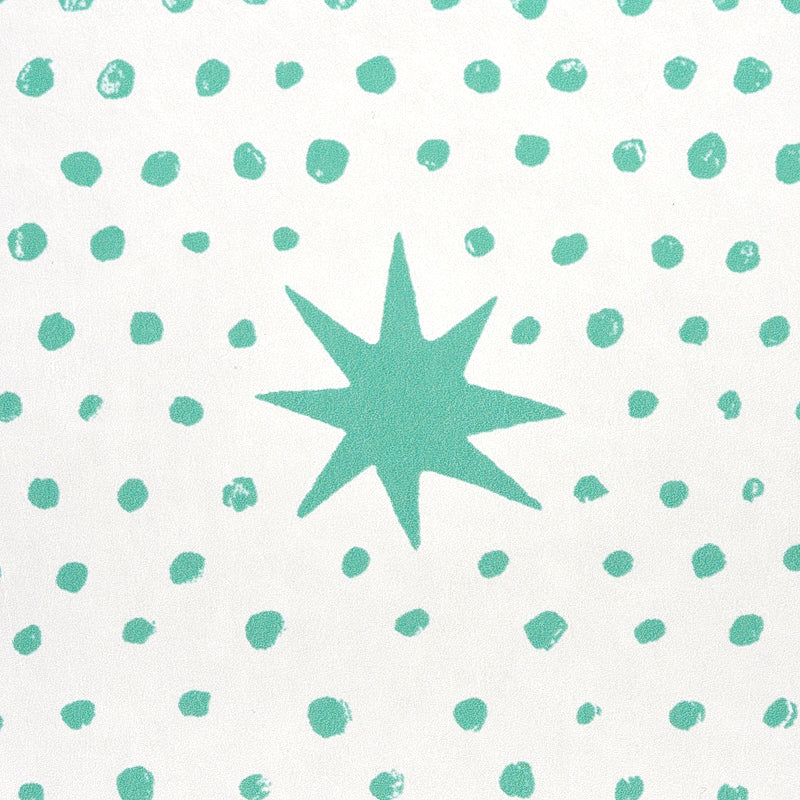 Spot & Star Seaglass by Molly Mahon Artistic Dot and Star Wallpaper – Schumacher 5011171