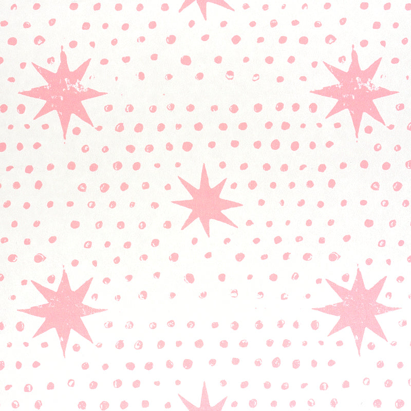 Spot & Star Pink by Molly Mahon Playful Dot and Star Wallpaper – Schumacher 5011172