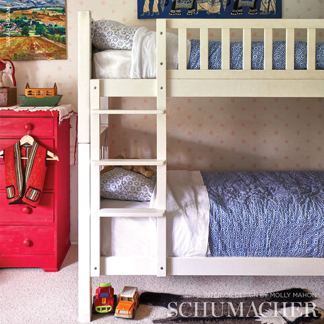 Spot & Star Pink by Molly Mahon Playful Dot and Star Wallpaper – Schumacher 5011172