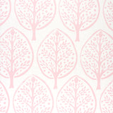 TREE Pink by Molly Mahon Stylized Tree Motif Wallpaper – Schumacher 5011181