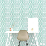 TREE Pink by Molly Mahon Stylized Tree Motif Wallpaper – Schumacher 5011181