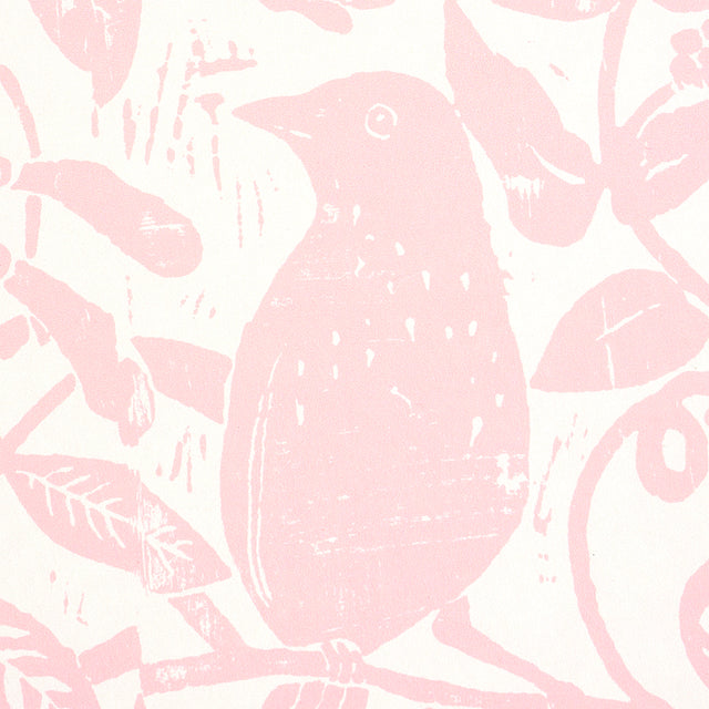 Bird & Bee Pink by Molly Mahon Botanical Wallpaper – Schumacher 5011191