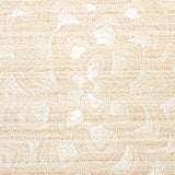 Lotus Embroidery Sisal Ivory by Schumacher Embroidered Floral Wallpaper – Schumacher 5011210