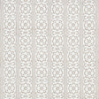 Sunda Hand Blocked Print wallpaper in grey, featuring a soft geometric pattern of stripes and medallions, handprinted for depth and dimension.
