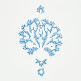 Dahlia Hand Blocked Print Blue by Schumacher Jacaranda Collection Hand Blocked Floral Wallpaper – Schumacher 5011230