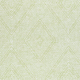 Tortola Paperweave Green by Schumacher Diamond Geometric Woven Wallpaper – Schumacher 5011251