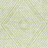 Tortola Paperweave Green by Schumacher Diamond Geometric Woven Wallpaper – Schumacher 5011251