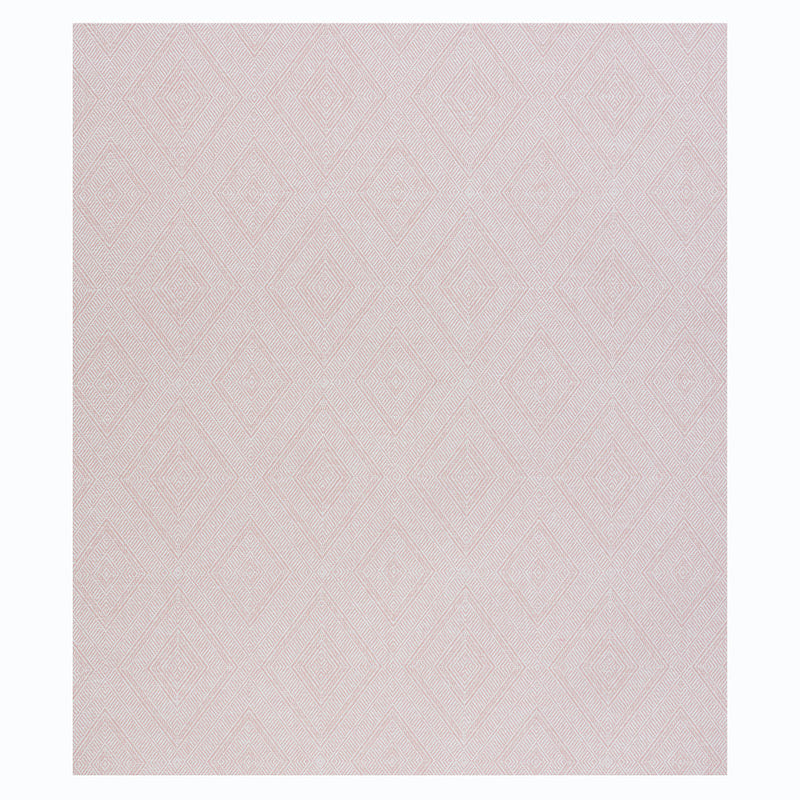 Tortola Paperweave Pink Diamond Geometric Woven Wallpaper – Schumacher 5011252