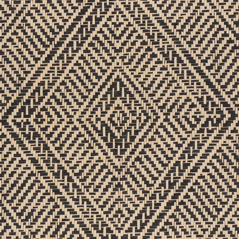 Tortola Paperweave Carbon by Schumacher Woven Wallcovering – Schumacher 5011254