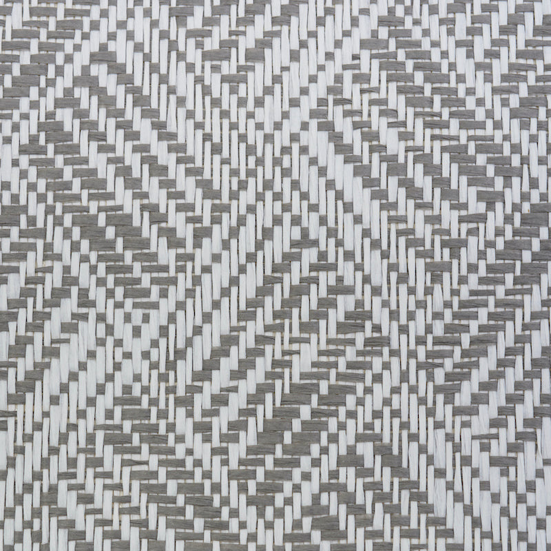Ashberg Paperweave Grey by Schumacher Contemporary Woven Wallcovering – Schumacher 5011260