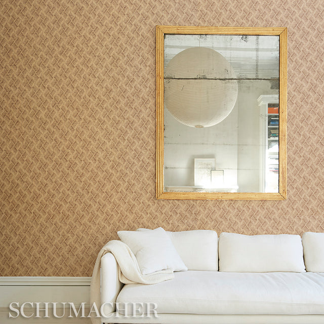 Ashberg Paperweave Grey by Schumacher Contemporary Woven Wallcovering – Schumacher 5011260