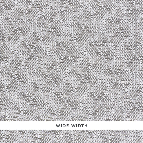 Ashberg Paperweave wallpaper in grey, featuring a contemporary basketweave pattern with natural fibers and subtle ombré effect.