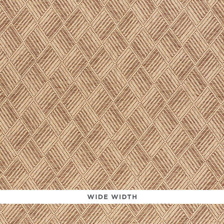Ashberg Paperweave brown woven wallcovering with a contemporary basketweave pattern by Schumacher