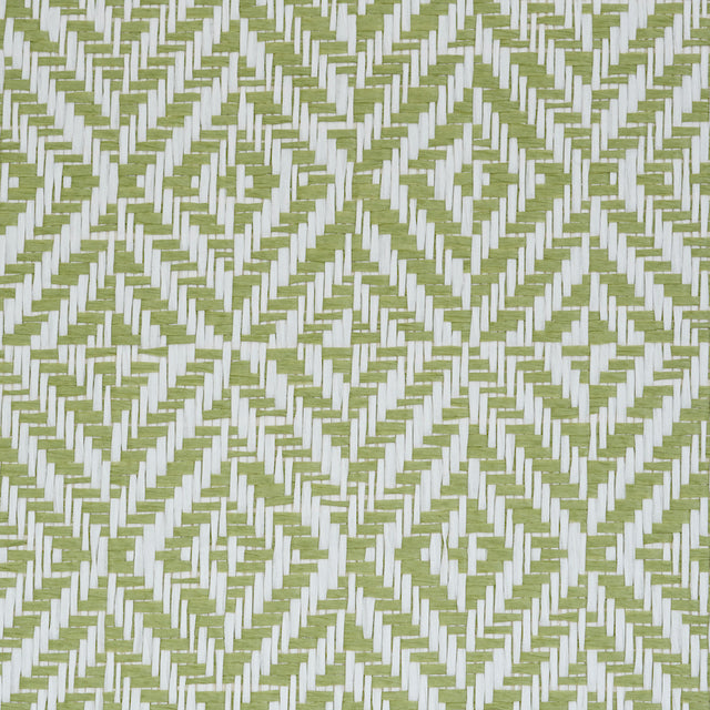 JUBILEE PAPERWEAVE Green by Schumacher Geometric Woven Wallcovering – Schumacher 5011270