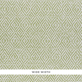 JUBILEE PAPERWEAVE green geometric woven wallcovering by Schumacher