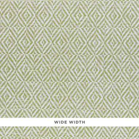 JUBILEE PAPERWEAVE green geometric woven wallcovering by Schumacher