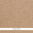JUBILEE PAPERWEAVE brown woven geometric wallcovering by Schumacher, shown in close-up and room setting.