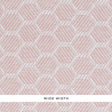 Abaco Paperweave Blush hexagonal woven wallpaper by Schumacher
