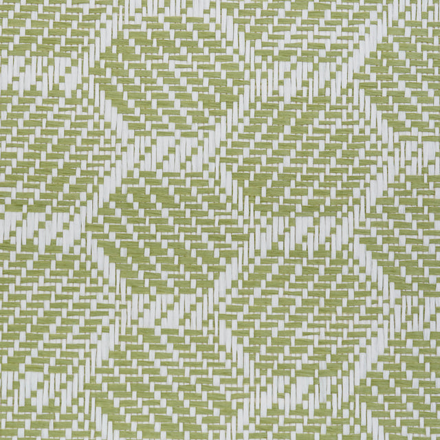 Abaco Paperweave Green by Schumacher Hexagonal Woven Wallcovering – Schumacher 5011281