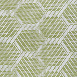 Abaco Paperweave Green by Schumacher Hexagonal Woven Wallcovering – Schumacher 5011281SAM