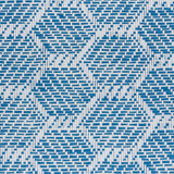 Abaco Paperweave Blue Hexagonal Woven Wallcovering – Schumacher 5011282