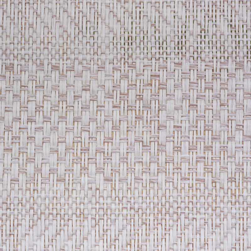 Oxnard Paperweave Ivory Woven Stripe Wallpaper – Schumacher 5011300