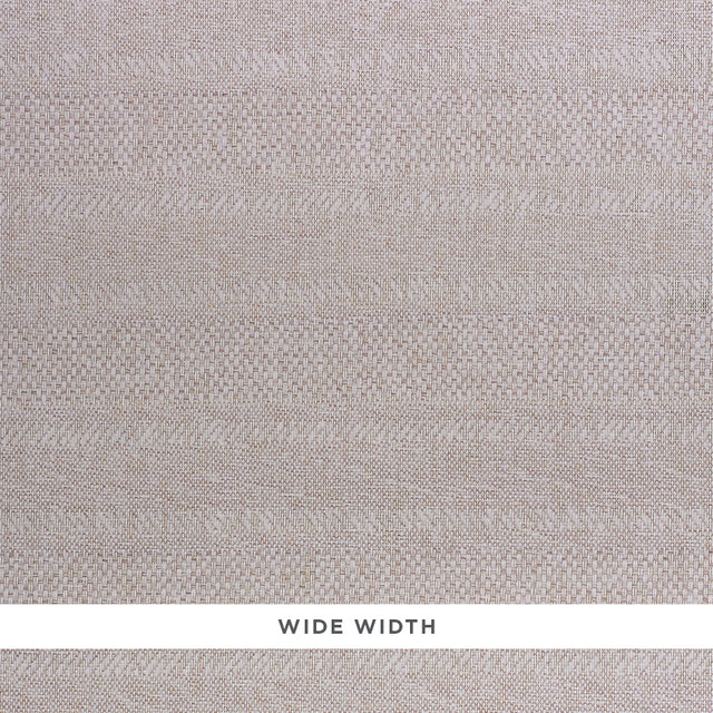 Oxnard Paperweave wallpaper in Ivory, a chic dimensional stripe wallcovering with a woven texture by Schumacher.