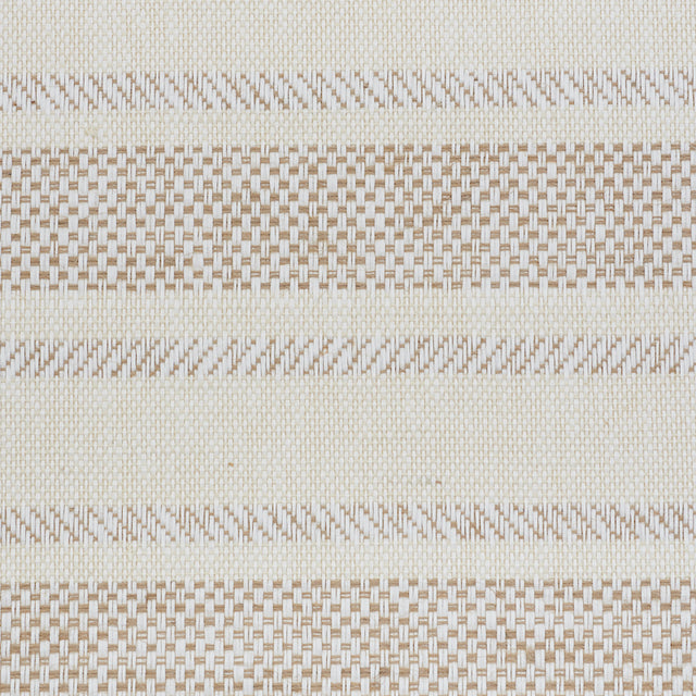 Oxnard Linen Paperweave Natural by Schumacher Woven Stripe Wallpaper – Schumacher 5011310