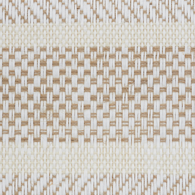 Oxnard Linen Paperweave Natural by Schumacher Woven Stripe Wallpaper – Schumacher 5011310