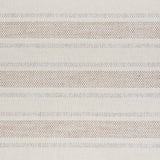 Oxnard Linen Paperweave wallpaper in a natural colorway, featuring a chic, dimensional stripe pattern with a woven texture by Schumacher.